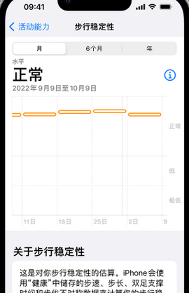 商州iPhone手机维修如何在iPhone开启'步行稳定性通知'