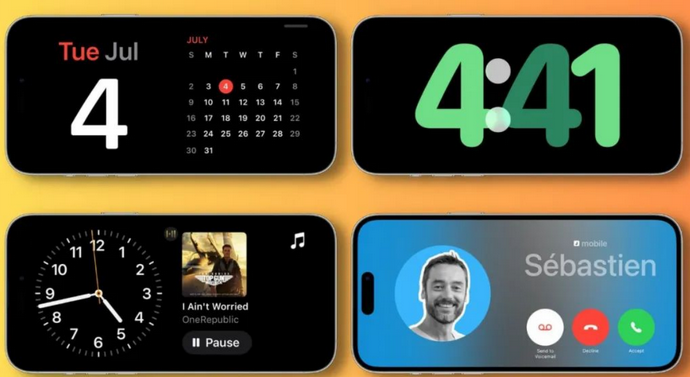 商州苹果手机维修分享iOS17横屏充电待机显示有什么好处 